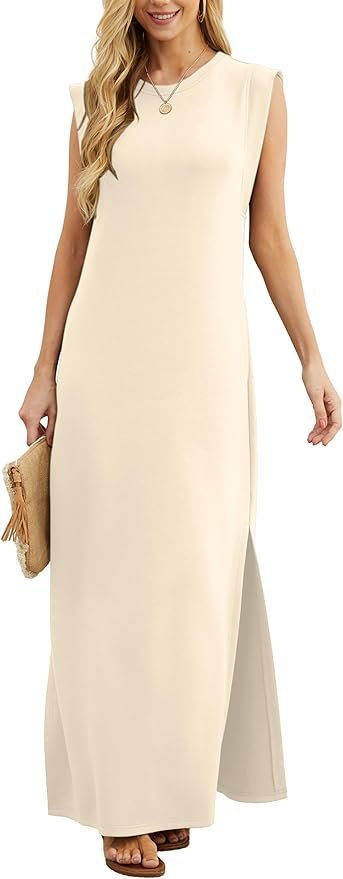 Women's Sleeveless Maxi Dressq
